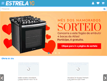 Tablet Screenshot of estrela10.com.br